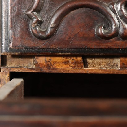 Large Carved Chest of Drawers Walnut Italy Early 18th Century