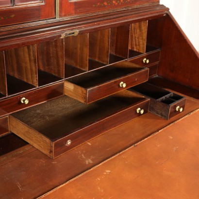 Bureau Bookcase with Drop-leaf Mahogany England 19th Century