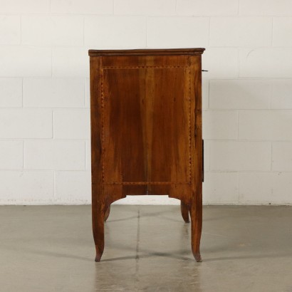 Commode Erable Noyer Massif Fabriqué en Italie Deuxième moitié '700