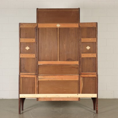 Liberty Display Cabinet Mahogany Italy Early 1900s