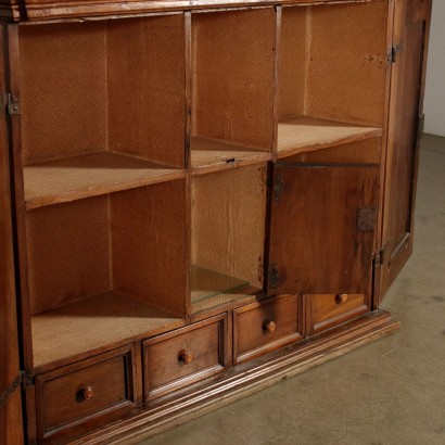 Walnut Cupboard Manufactured in Italy 18th and 20th Century