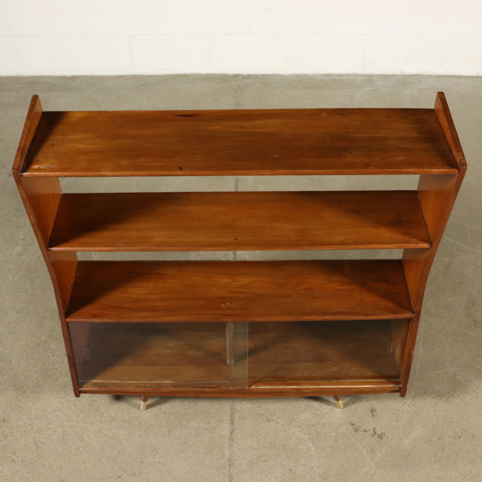 Bookshelf Glass Doors Vintage Argentine 1950s Librerie Modern