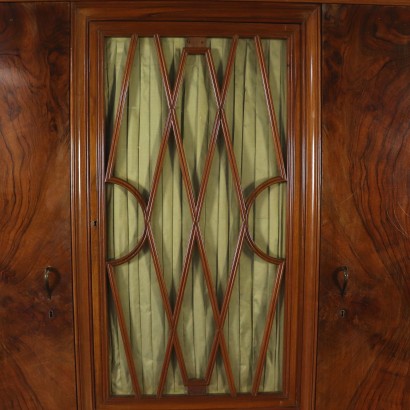 Armoire Art Decò Verre Bois Bronze Italie '900