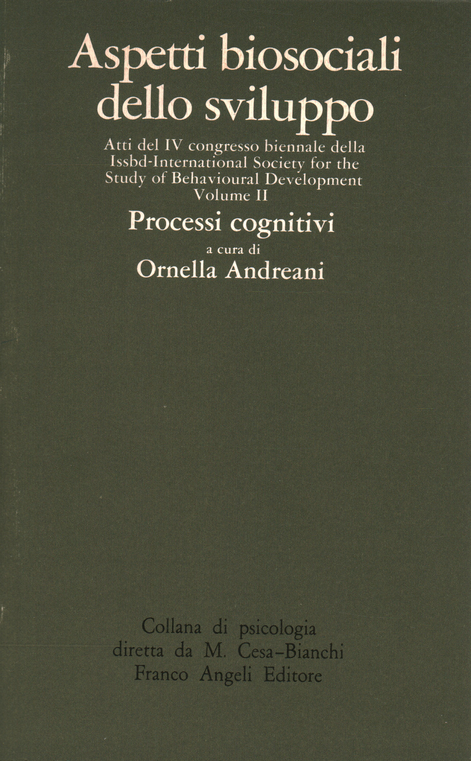 Aspects of biosocial development. Vol. II: Proces, s.a.