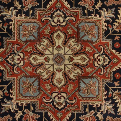 Wool and Cotton Handmade Tabriz Carpet Made in Romania 20th Century