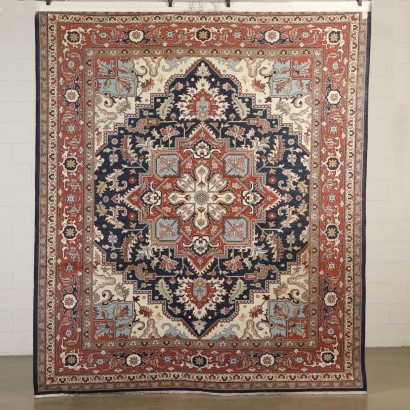 Wool and Cotton Handmade Tabriz Carpet Made in Romania 20th Century