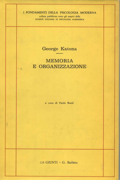 Memoria e organizzazione