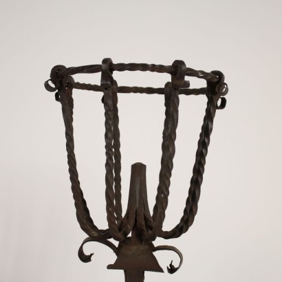 Wrought Iron Fireplace Andiron Italy 17th-18th Century