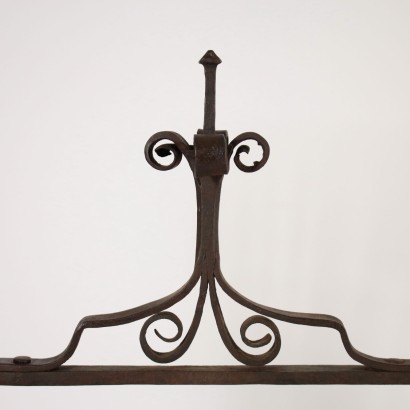 Wrought Iron Fireplace Andiron Italy 17th-18th Century