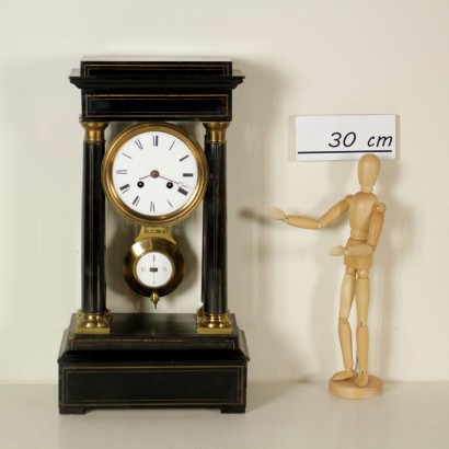 Portico Clock Gilded Bronze Made in France First Half of 1800
