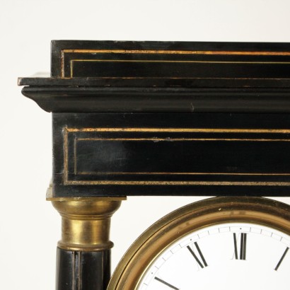 Portico Clock Gilded Bronze Made in France First Half of 1800