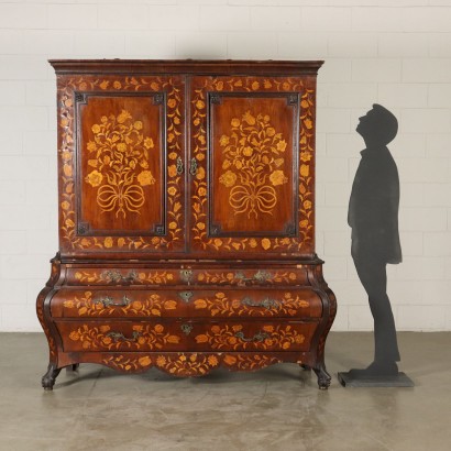 Chest of Drawers with Upper Case Holland 19th Century