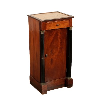 Empire Nightstand Walnut Italy Early 19th Century