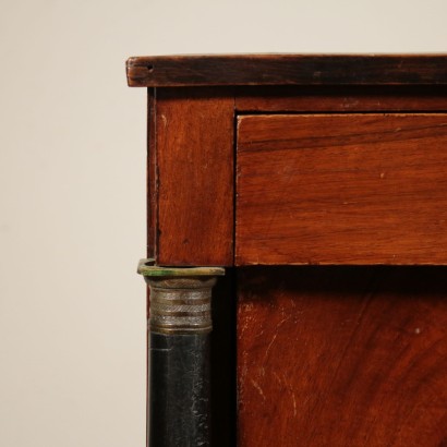 Empire Nightstand Walnut Italy Early 19th Century