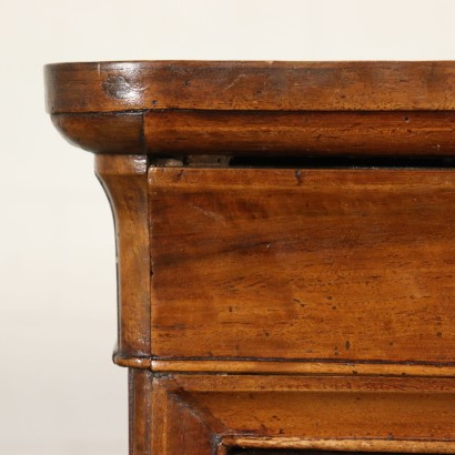 Pair of Nightstands Walnut Italy Mid 19th Century