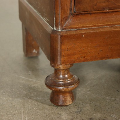 Pair of Nightstands Walnut Italy Mid 19th Century