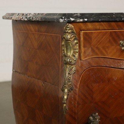 Pair of Revival Nightstands Mahogany Italy 20th Century