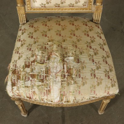 Set of Four Revival Chairs Lacquered Wood Italy First Half of 1900s