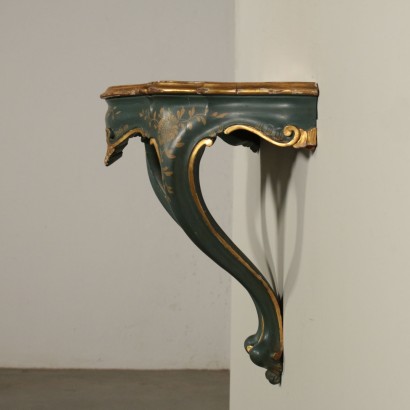 Pair of Drop-Shaped Console Tables Italy First Half of 1900s