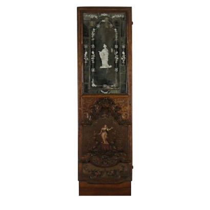 Tür Lackiertes Holz mit Spiegel Italien 18. Jahrhundert