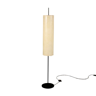 Floor Lamp with Lampshade Metal Vintage Italy 1960s-1970s