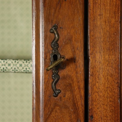 Bookcase Three Doors Walnut Italy 19th Century