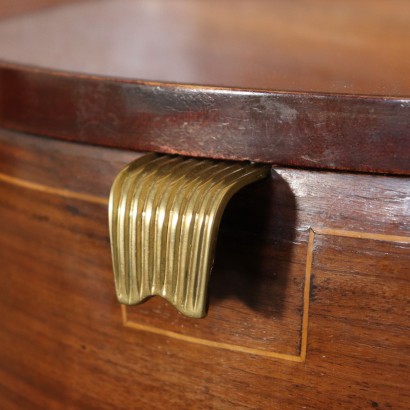 Double Bed Rosewood Veneer Brass Vintage Italy 1950s-1960s