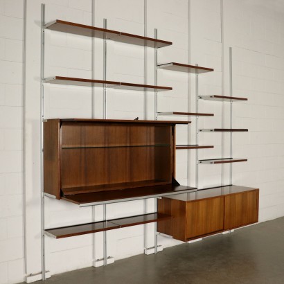 Modular Bookcase by Osvaldo Borsani for Tecno Vintage Italy 1960s