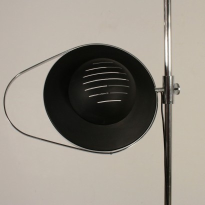 Floor Lamp Lacquered Aluminium Chromed Metal Vintage Italy 1960s