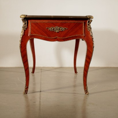 Desk Serpentine Legs Drawers Italy Mid 20th Century