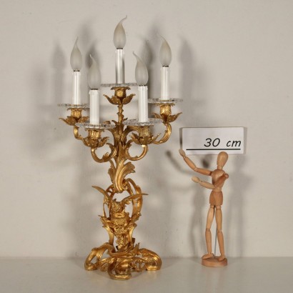 Gilded Bronze Candle Tree Early 20th Century