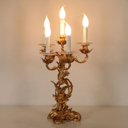 Gilded Bronze Candle Tree Early 20th Century