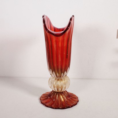 Vase Verre à la manière Barovier soufflé Fabriqué en Italie '900