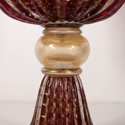 Vase in the Style of Barovier & Toso Glass Murano Italy 20th Century