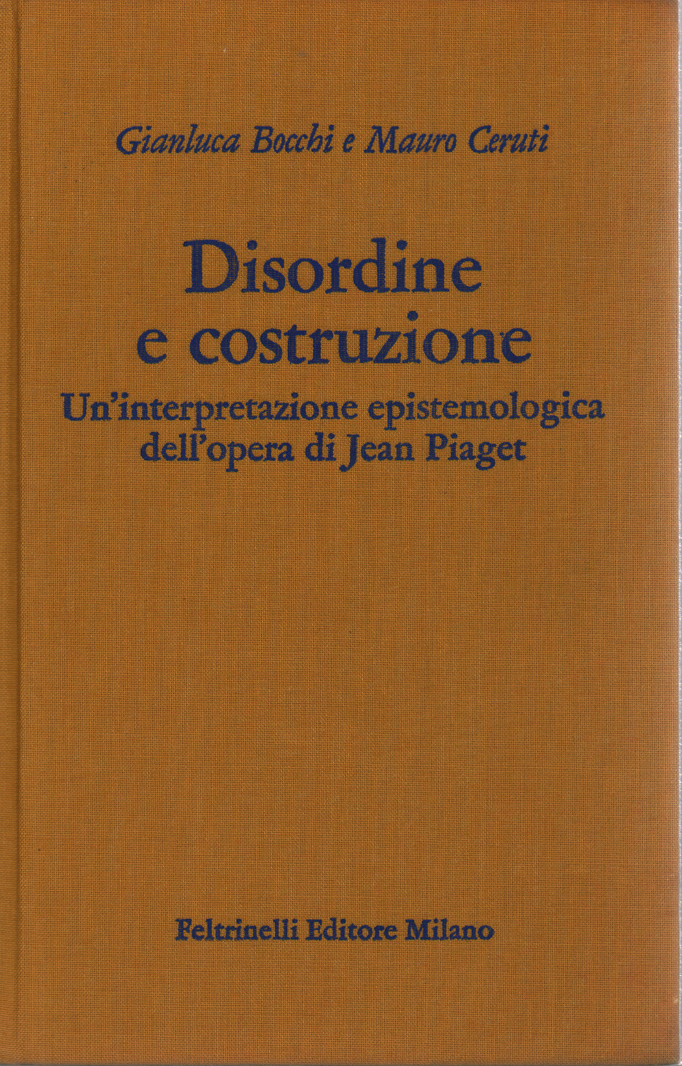 Disordine e costruzione, s.a.