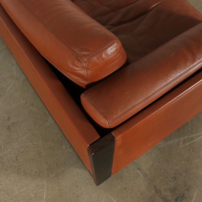 Sofa by Afra & Tobia Scarpa Leather Vintage Italy 1960s-1970s