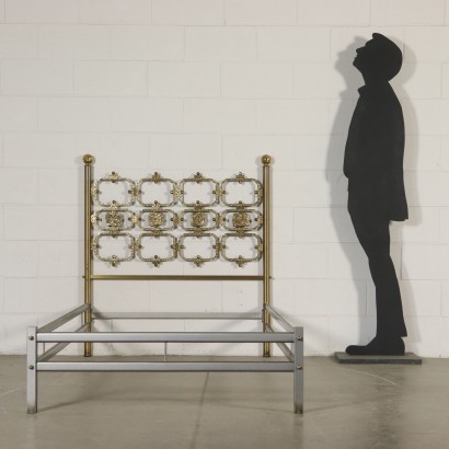 Single Bed by Luciano Frigerio Vintage Italy 1960s