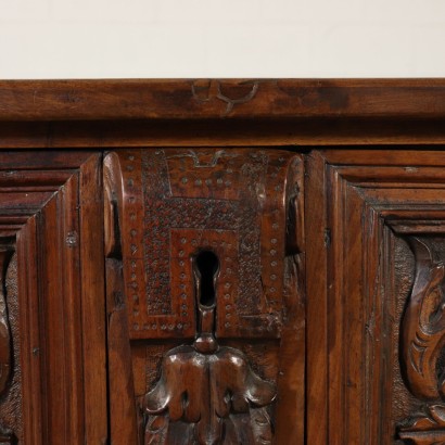 Carved Storage Bench Walnut Italy 18th Century