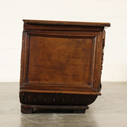 Carved Storage Bench Walnut Italy 18th Century