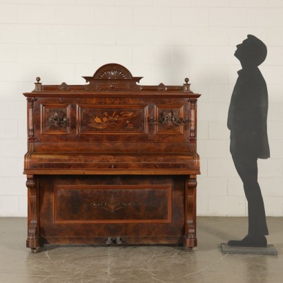 Otto Klavier mit Intarsien Deutschland 20. Jahrhundert