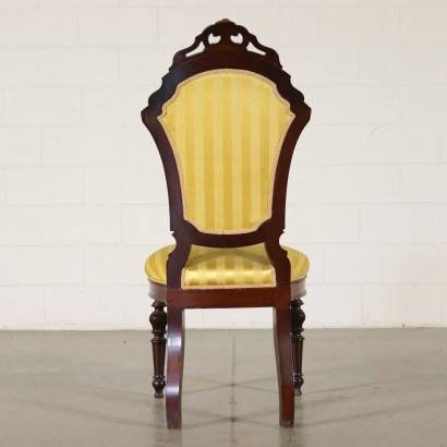 Set of Five Chairs Mahogany Italy 19th Century