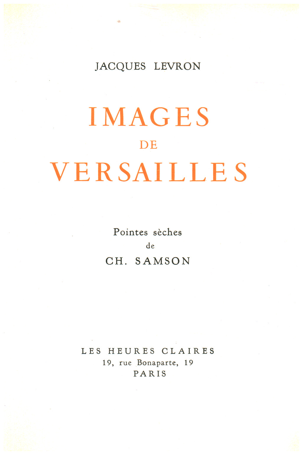 Images de Versailles, s.zu.