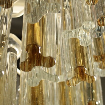 Chandelier Crystal Pendants Vintage Italy 1960s-1970s