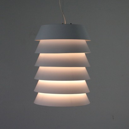 Ceiling Lamp Lacquered Aluminium Vintage Italy 1980s