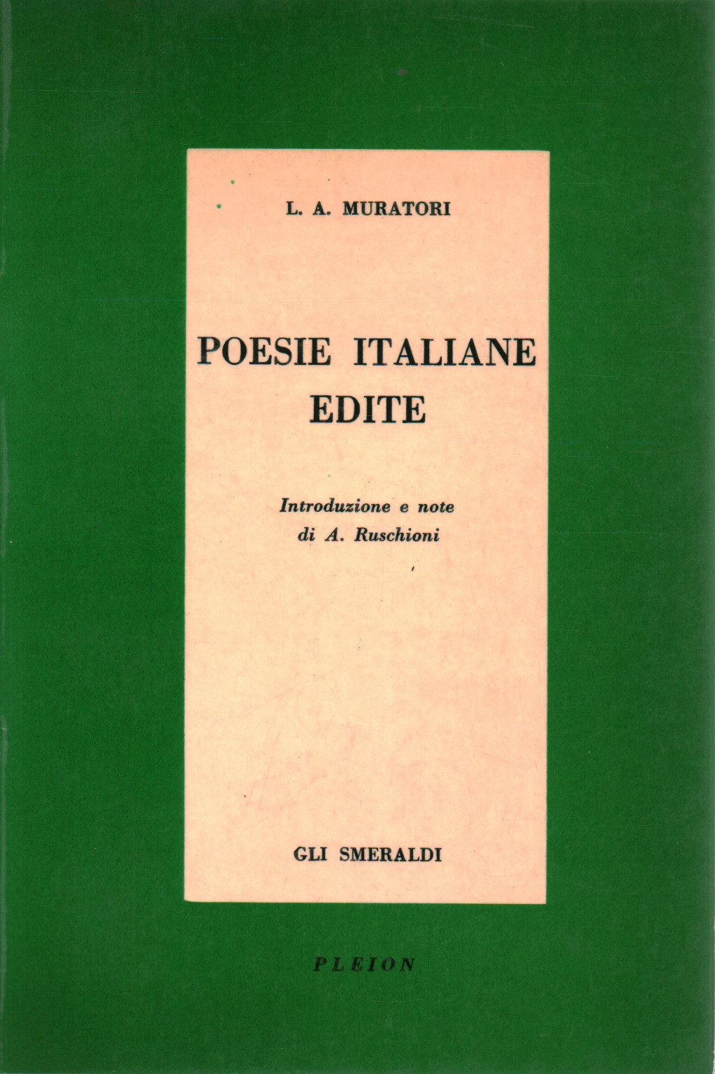 Poèmes en italien, publié, s.un.