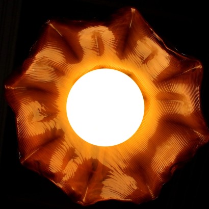 Ninfea Ceiling Lamp by Toni Zuccheri for Venini Vintage Italy 1960s