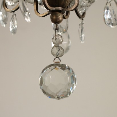 Chandelier Glass Pendants Italy Late 19th Century