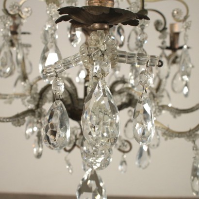 Chandelier Glass Pendants Italy Late 19th Century