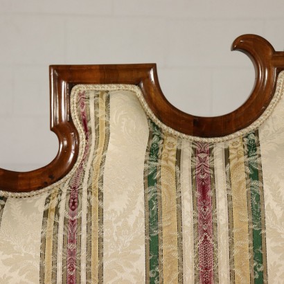 Louis Philippe Sofa Nussbaumholz Italien 19. Jahrhundert