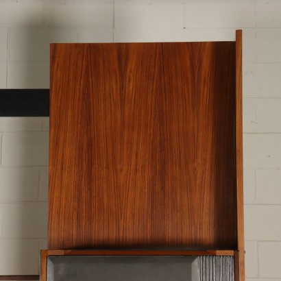 Corner Storage Unit Rosewood Veneer Vintage Italy 1960s